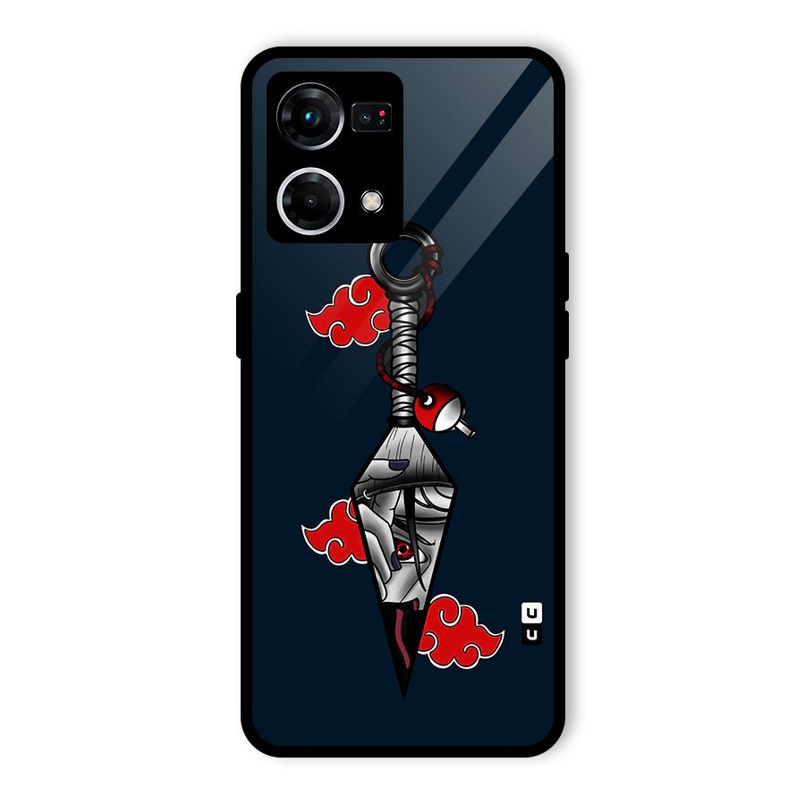 Itachi Kunai Naruto Glass Back Case for Oppo F21 Pro 4G