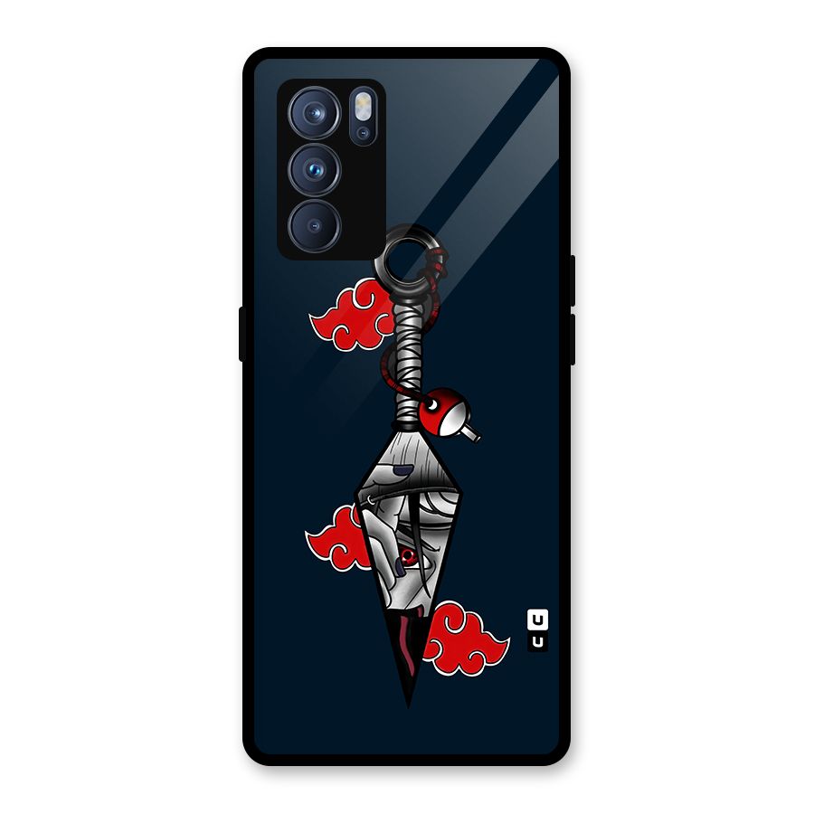 Itachi Kunai Naruto Glass Back Case for Oppo Reno6 Pro 5G