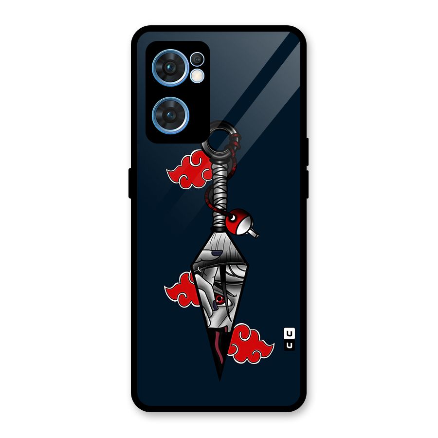 Itachi Kunai Naruto Glass Back Case for Oppo Reno7 5G