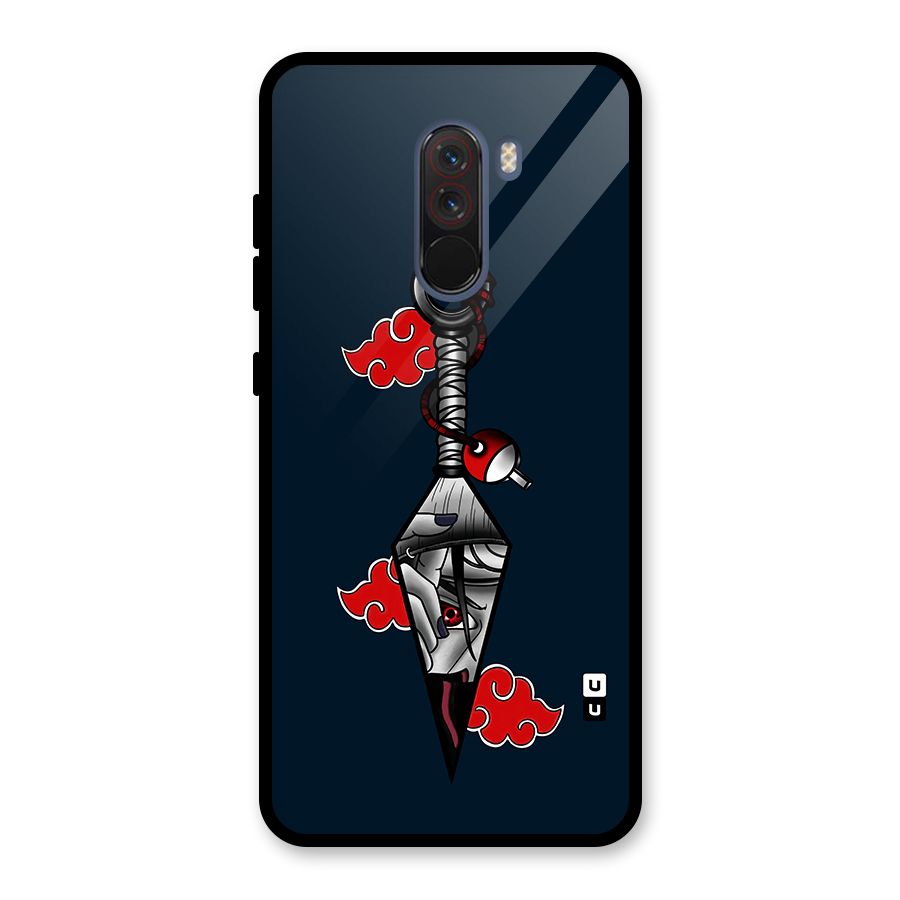 Itachi Kunai Naruto Glass Back Case for Poco F1
