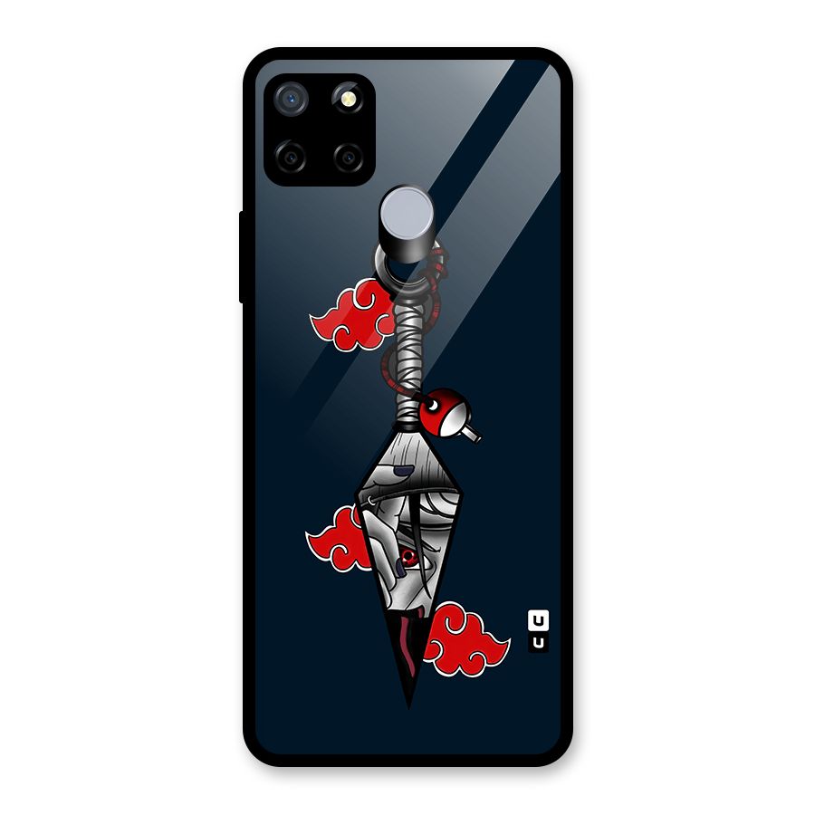 Itachi Kunai Naruto Glass Back Case for Realme Narzo 30A