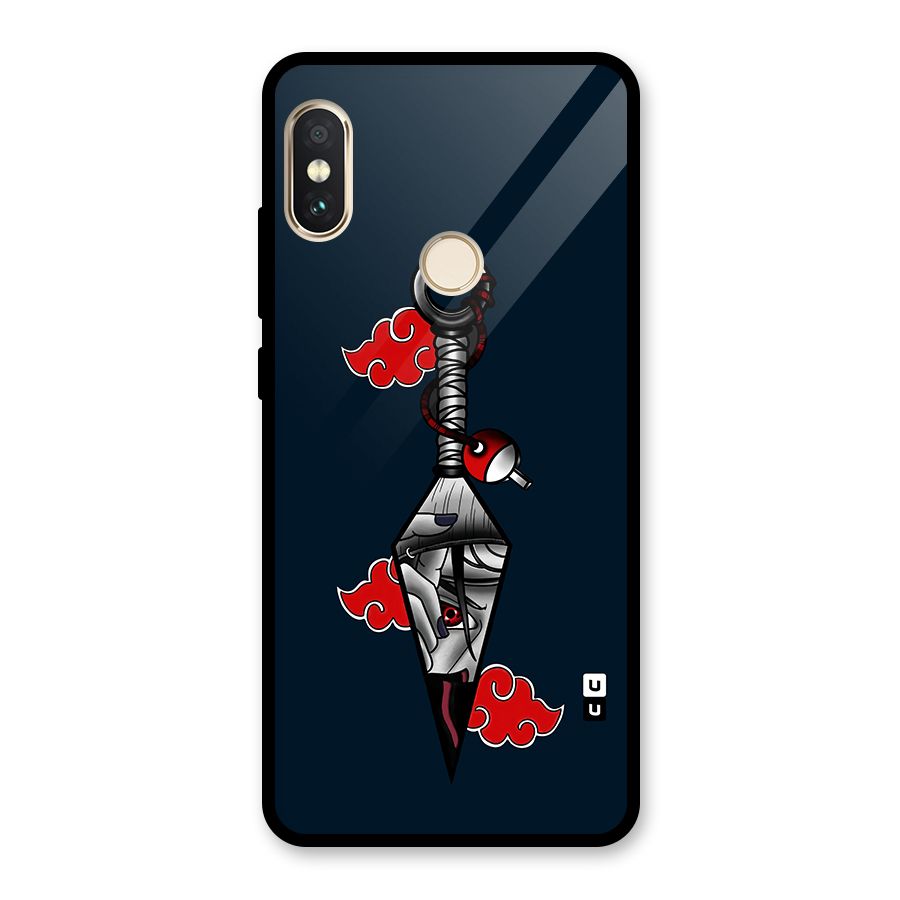 Itachi Kunai Naruto Glass Back Case for Redmi Note 5 Pro