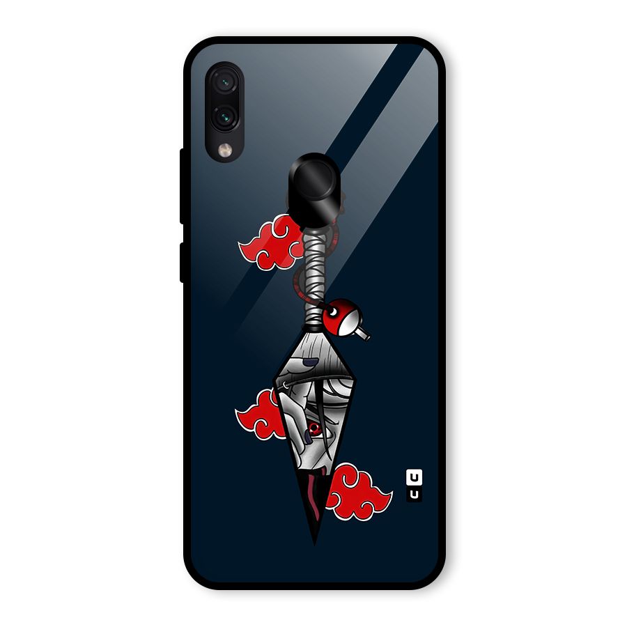 Itachi Kunai Naruto Glass Back Case for Redmi Note 7 Pro