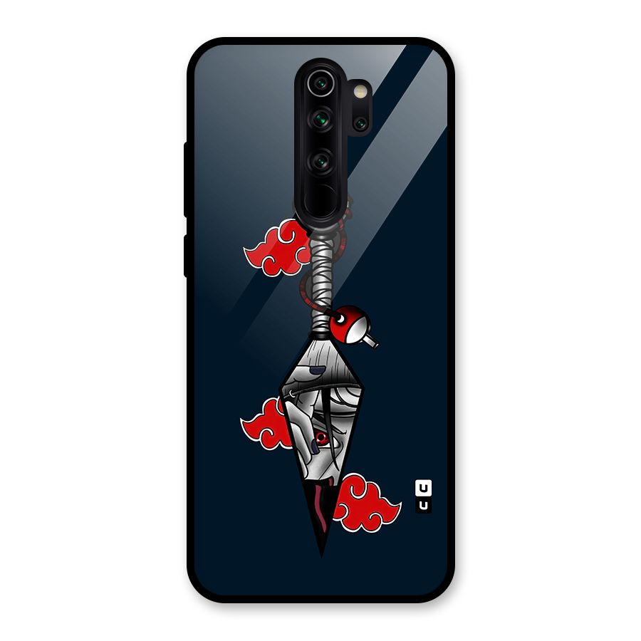 Itachi Kunai Naruto Glass Back Case for Redmi Note 8 Pro
