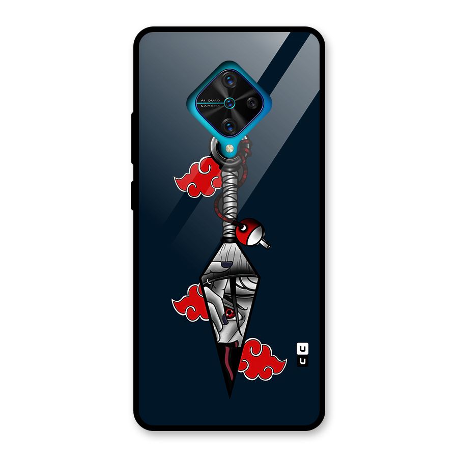 Itachi Kunai Naruto Glass Back Case for Vivo S1 Pro