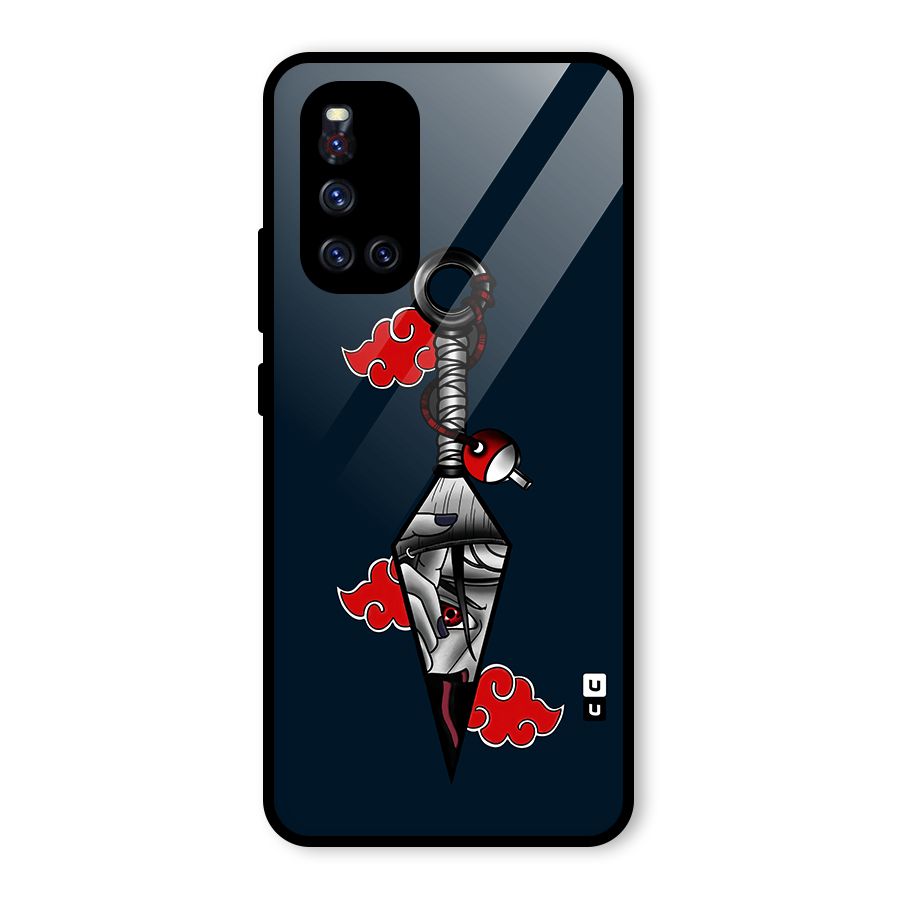 Itachi Kunai Naruto Glass Back Case for Vivo V19