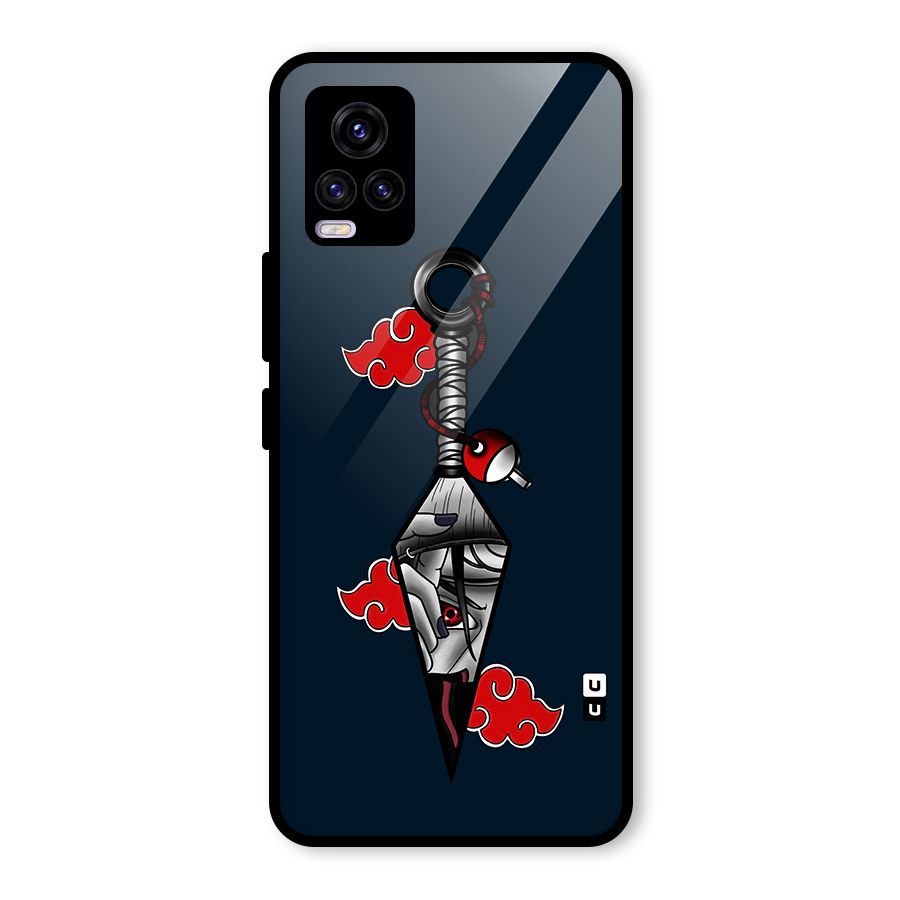 Itachi Kunai Naruto Glass Back Case for Vivo V20