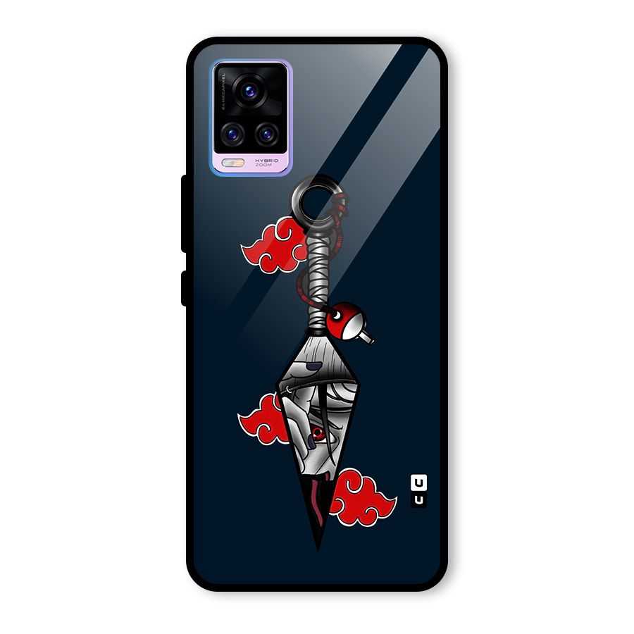 Itachi Kunai Naruto Glass Back Case for Vivo V20 Pro