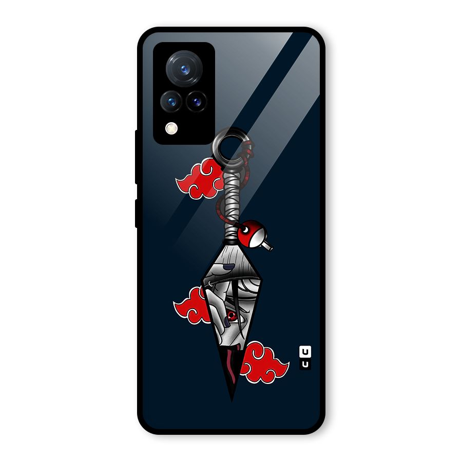 Itachi Kunai Naruto Glass Back Case for Vivo V21 5G