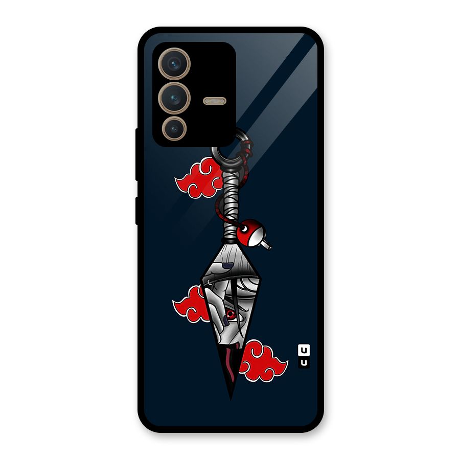 Itachi Kunai Naruto Glass Back Case for Vivo V23 5G