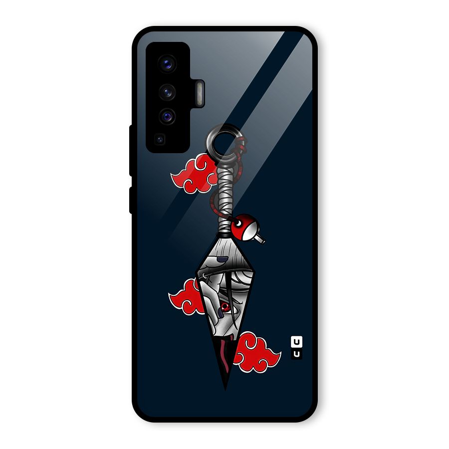 Itachi Kunai Naruto Glass Back Case for Vivo X50