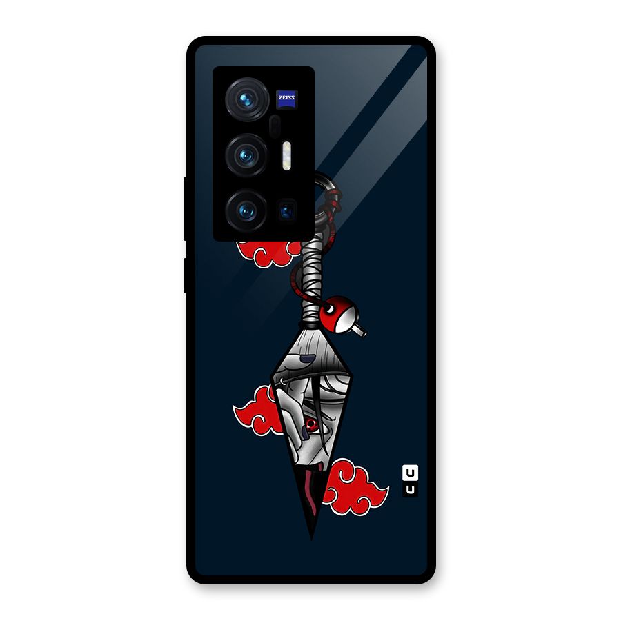 Itachi Kunai Naruto Glass Back Case for Vivo X70 Pro Plus