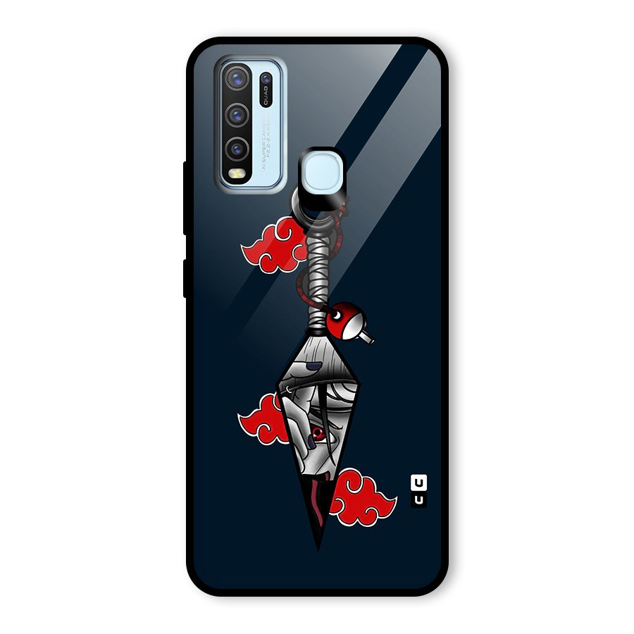 Itachi Kunai Naruto Glass Back Case for Vivo Y30