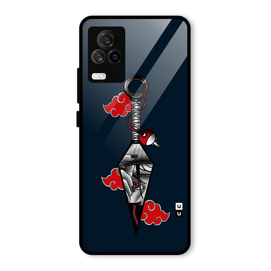 Itachi Kunai Naruto Glass Back Case for Vivo iQOO 7 Legend 5G
