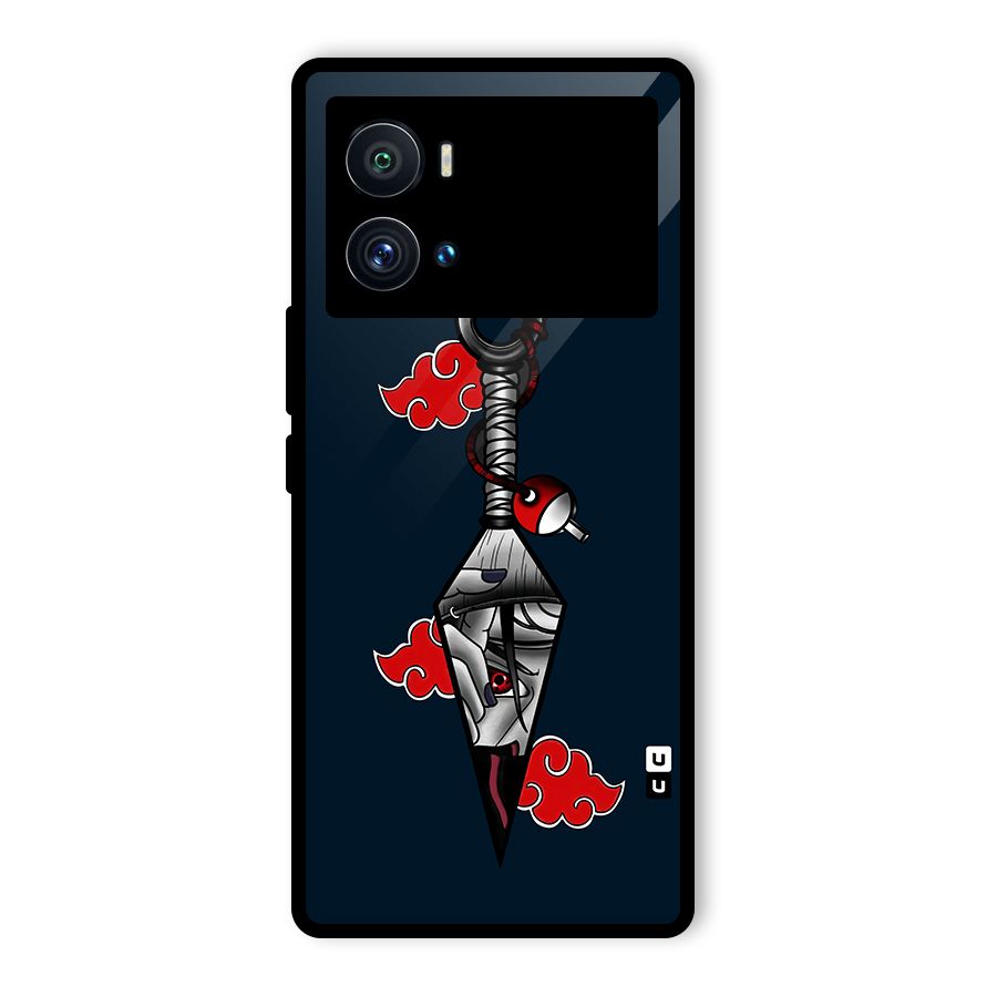 Itachi Kunai Naruto Glass Back Case for Vivo iQOO 9 Pro