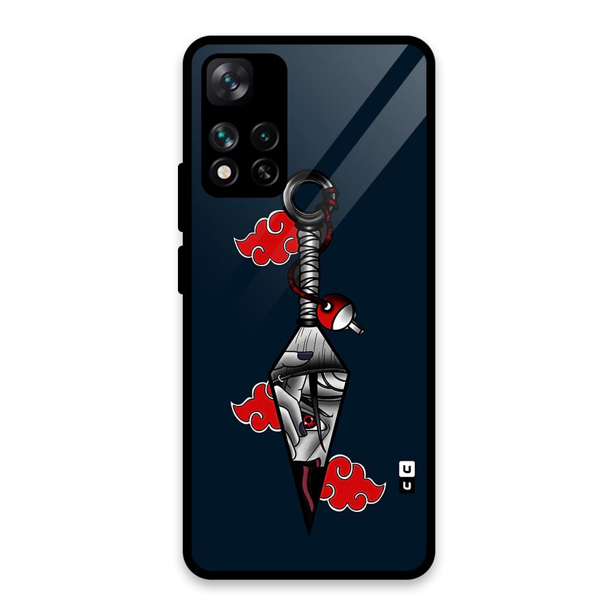 Itachi Kunai Naruto Glass Back Case for Xiaomi 11i HyperCharge 5G