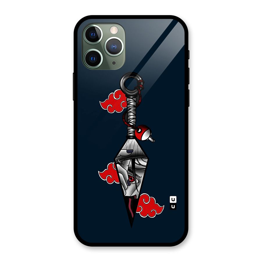 Itachi Kunai Naruto Glass Back Case for iPhone 11 Pro