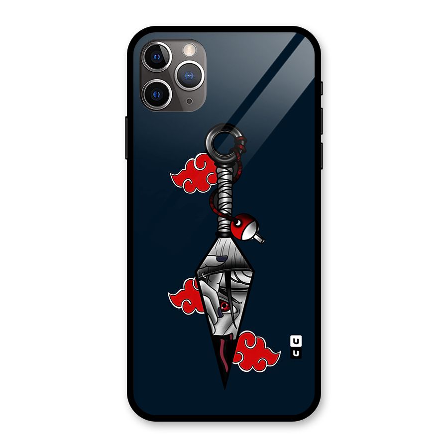Itachi Kunai Naruto Glass Back Case for iPhone 11 Pro Max