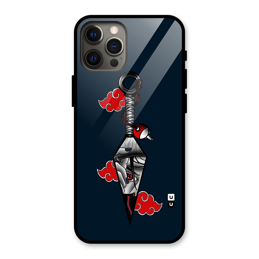 Itachi Kunai Naruto Glass Back Case for iPhone 12 Pro Max