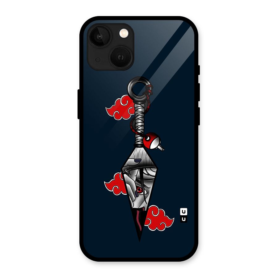 Itachi Kunai Naruto Glass Back Case for iPhone 13