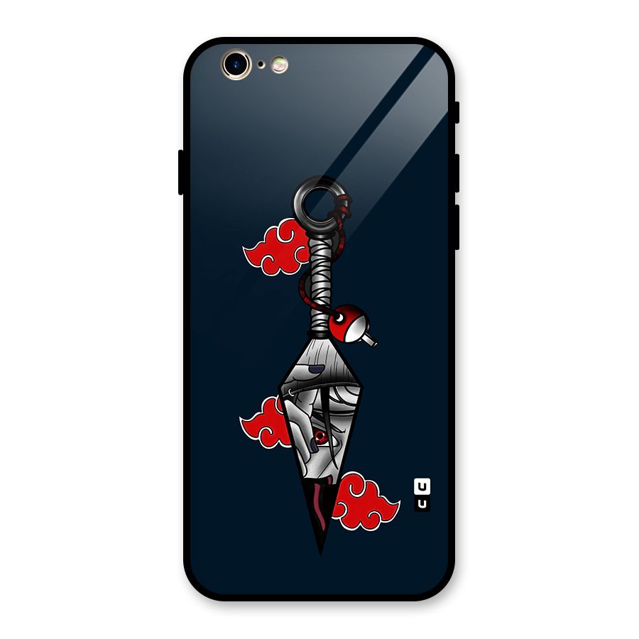 Itachi Kunai Naruto Glass Back Case for iPhone 6 6S
