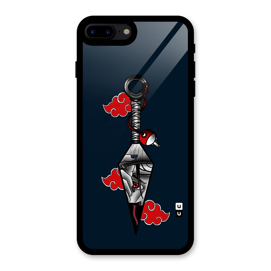 Itachi Kunai Naruto Glass Back Case for iPhone 8 Plus
