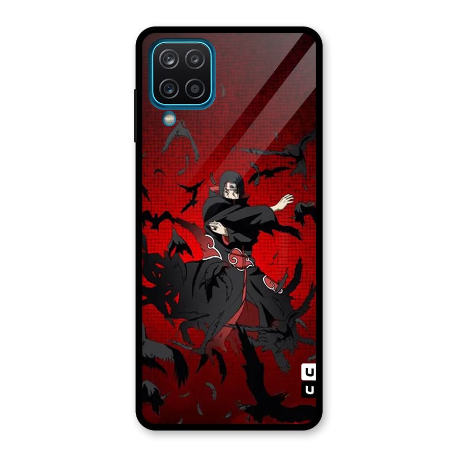 Itachi Stance For War Glass Back Case for Galaxy A12