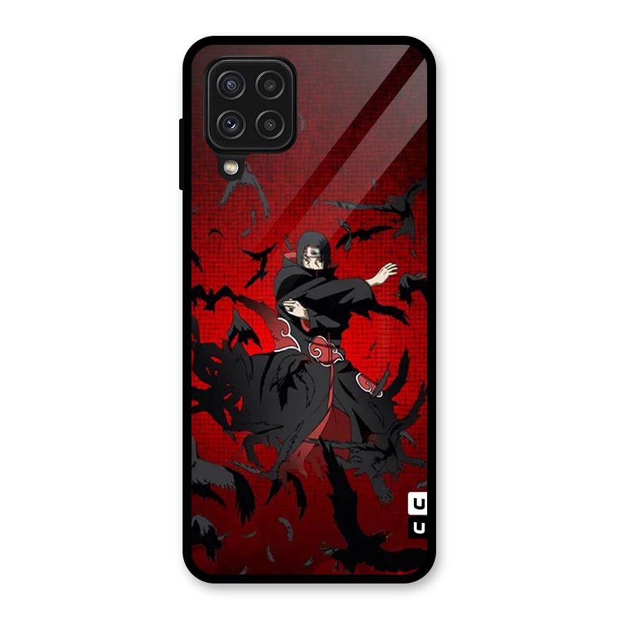 Itachi Stance For War Glass Back Case for Galaxy A22 4G