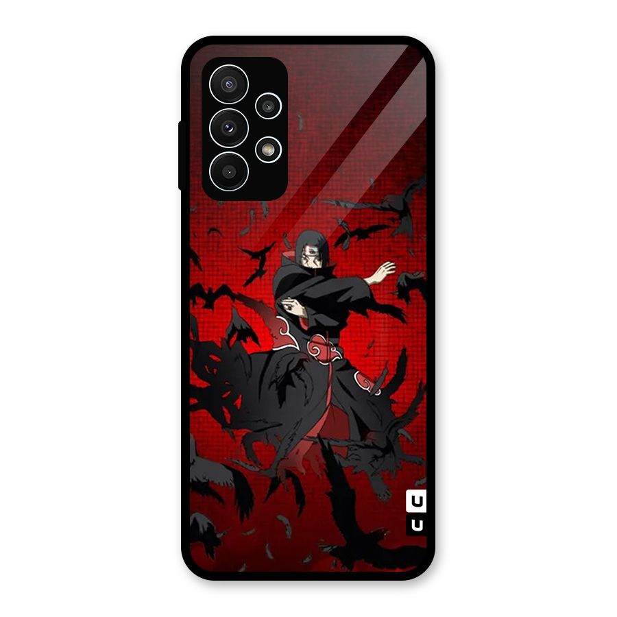 Itachi Stance For War Glass Back Case for Galaxy A23