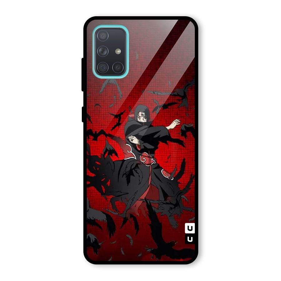 Itachi Stance For War Glass Back Case for Galaxy A71