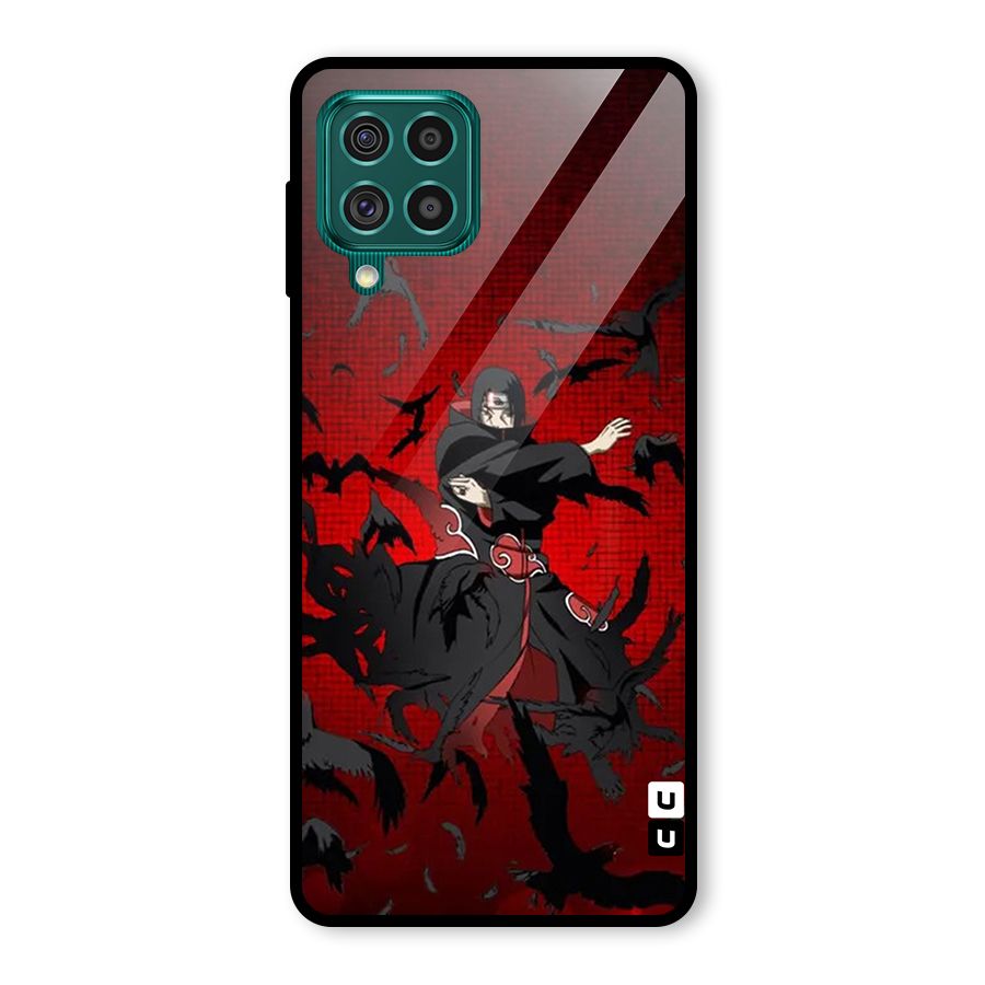 Itachi Stance For War Glass Back Case for Galaxy F62