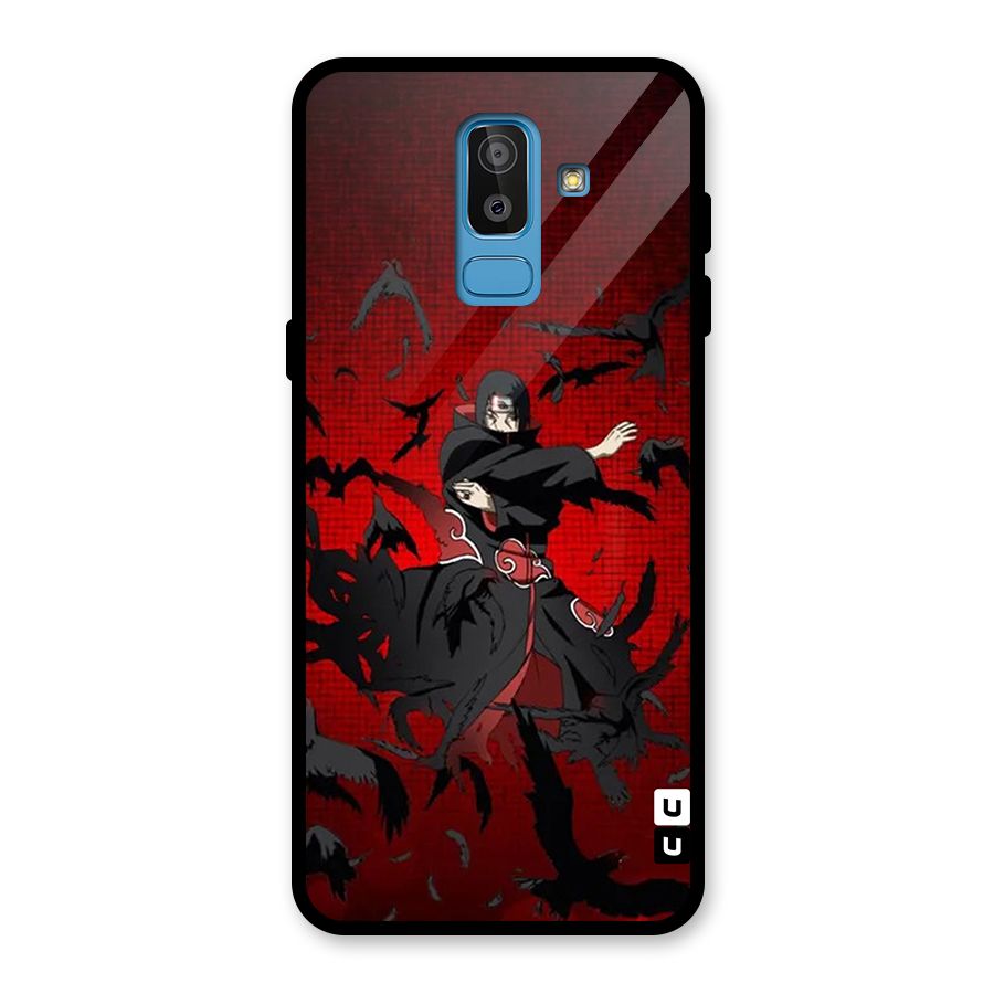 Itachi Stance For War Glass Back Case for Galaxy J8