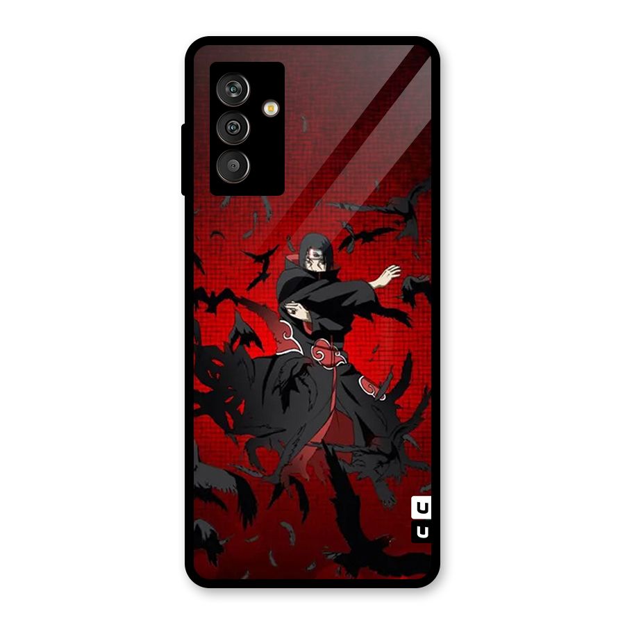 Itachi Stance For War Glass Back Case for Galaxy M13
