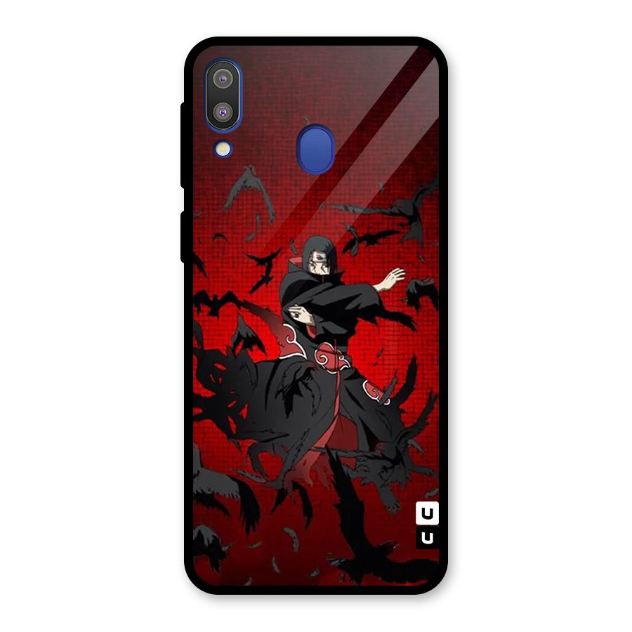 Itachi Stance For War Glass Back Case for Galaxy M20