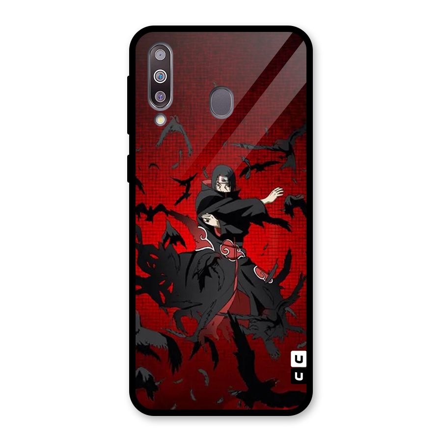 Itachi Stance For War Glass Back Case for Galaxy M30
