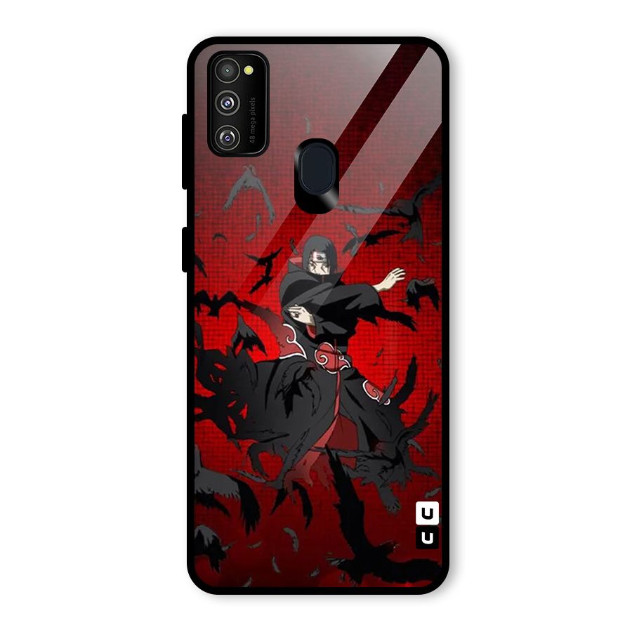 Itachi Stance For War Glass Back Case for Galaxy M30s
