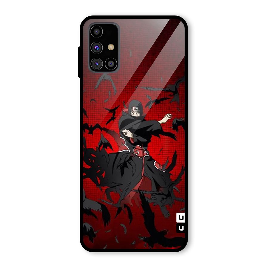 Itachi Stance For War Glass Back Case for Galaxy M31s