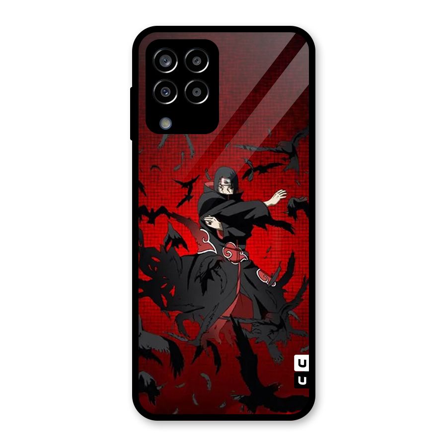 Itachi Stance For War Glass Back Case for Galaxy M33