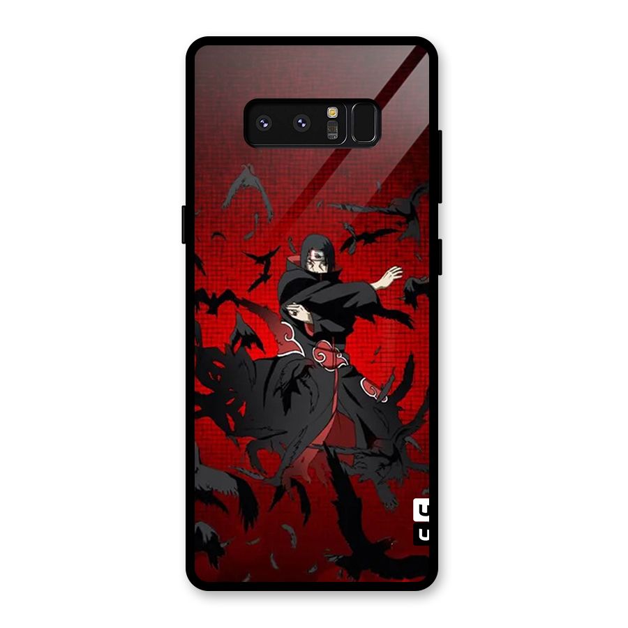 Itachi Stance For War Glass Back Case for Galaxy Note 8