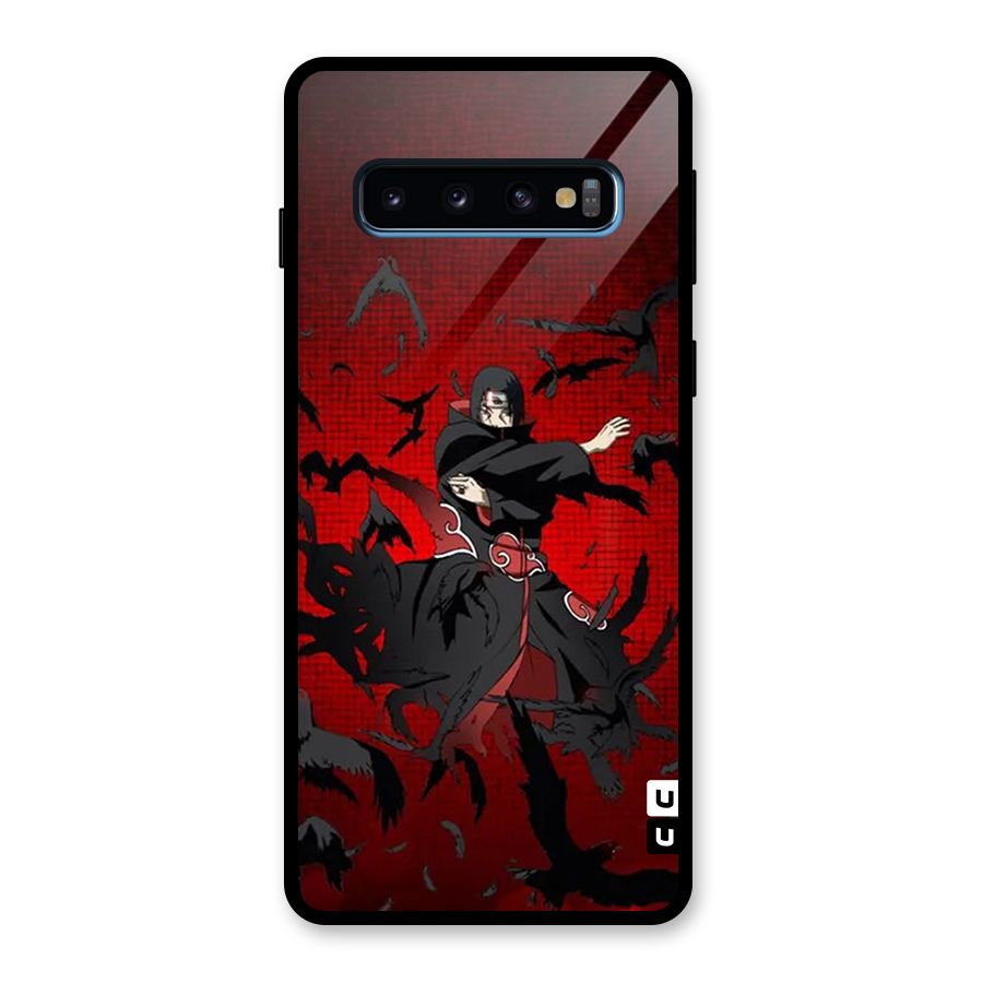 Itachi Stance For War Glass Back Case for Galaxy S10