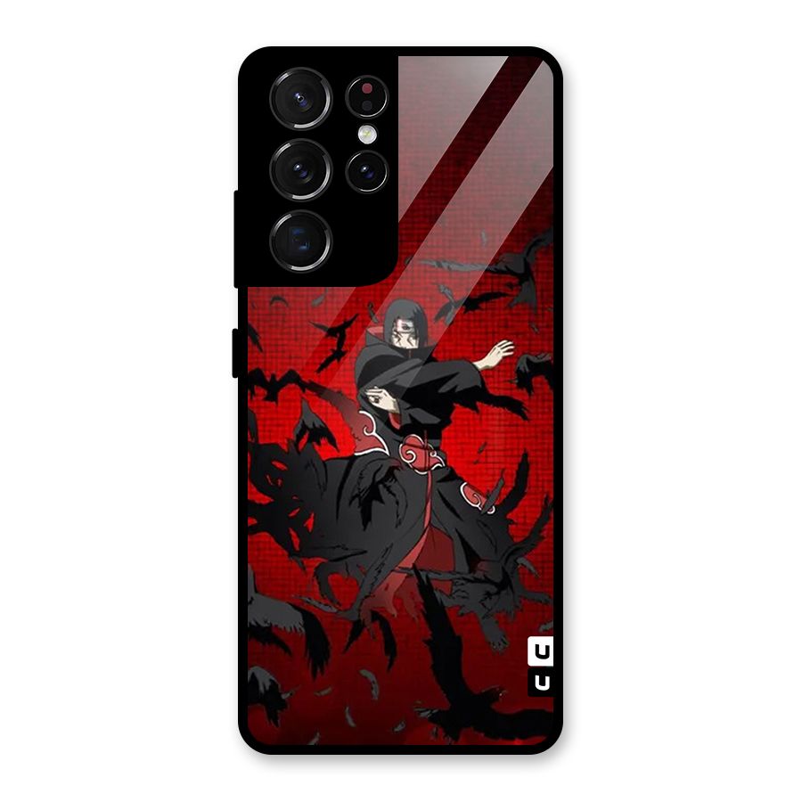 Itachi Stance For War Glass Back Case for Galaxy S21 Ultra 5G