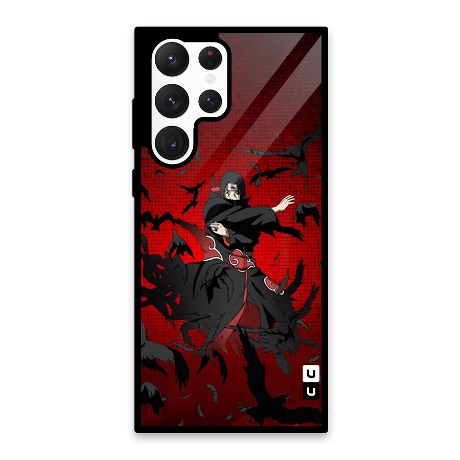 Itachi Stance For War Glass Back Case for Galaxy S22 Ultra 5G
