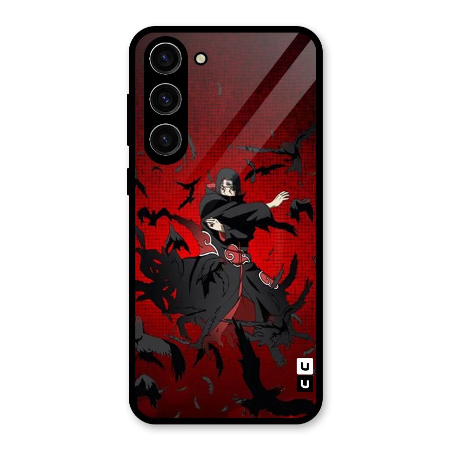 Itachi Stance For War Glass Back Case for Galaxy S23 Plus