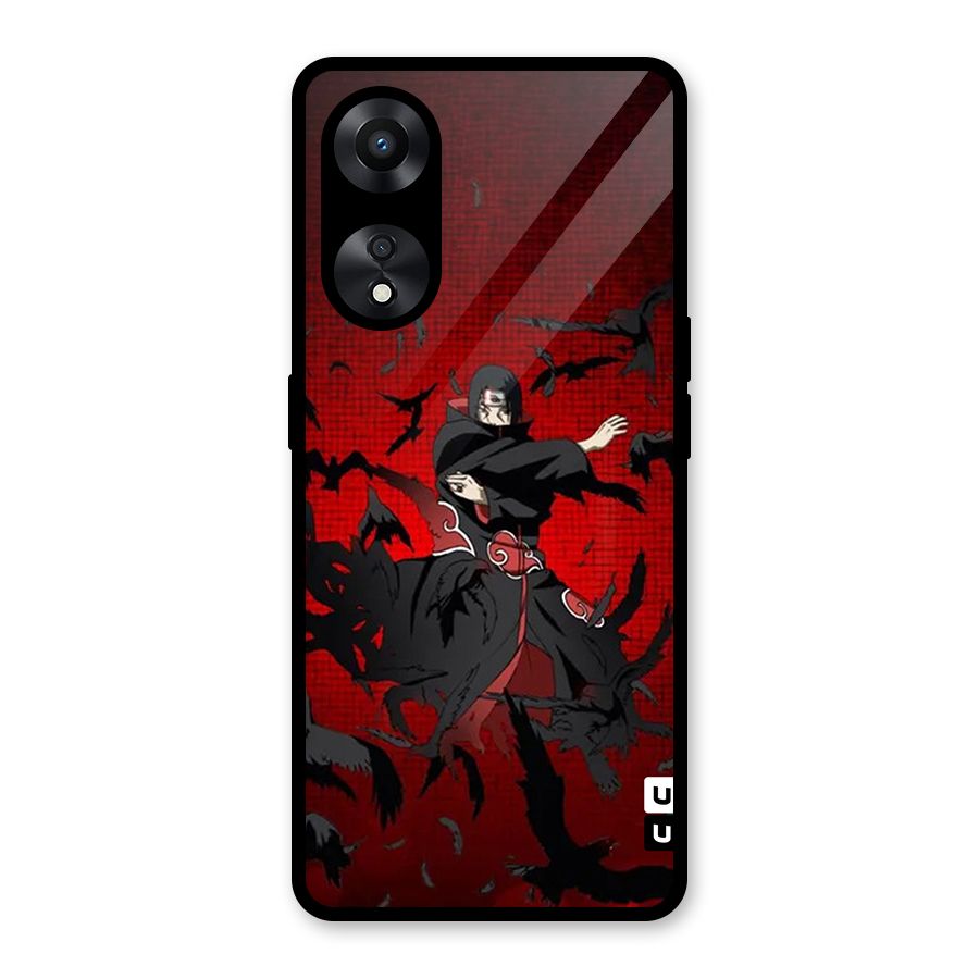 Itachi Stance For War Glass Back Case for Oppo A78