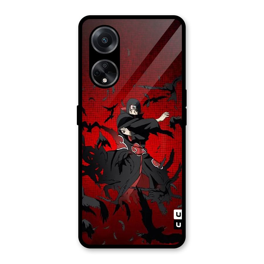 Itachi Stance For War Glass Back Case for Oppo F23