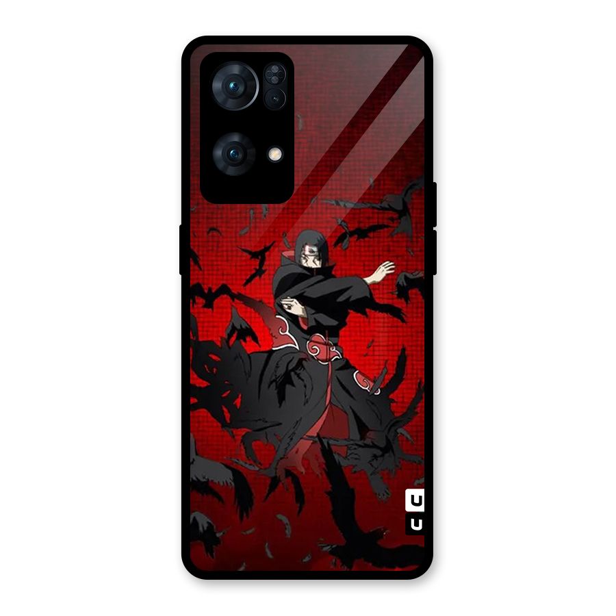 Itachi Stance For War Glass Back Case for Oppo Reno7 Pro 5G