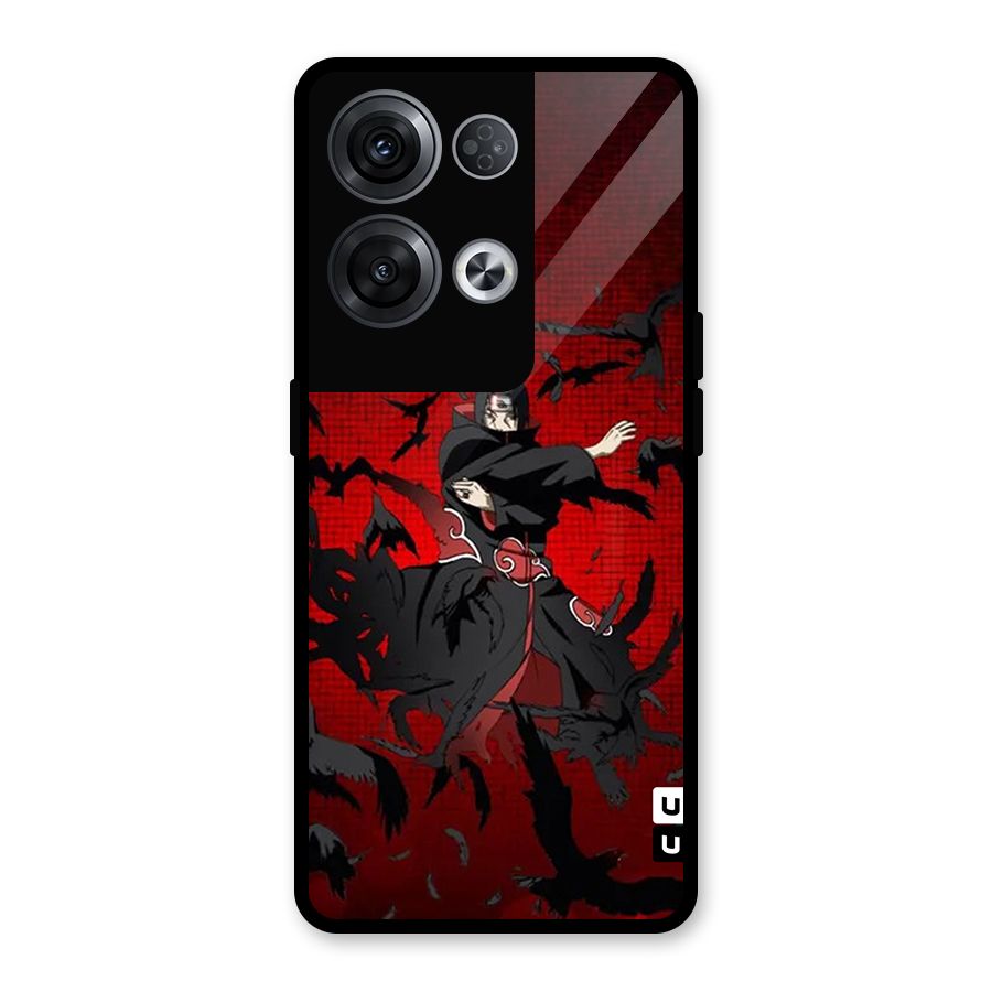 Itachi Stance For War Glass Back Case for Oppo Reno8 Pro 5G