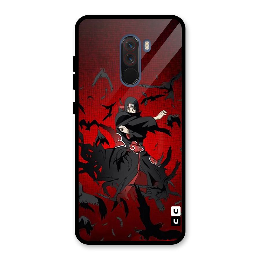 Itachi Stance For War Glass Back Case for Poco F1