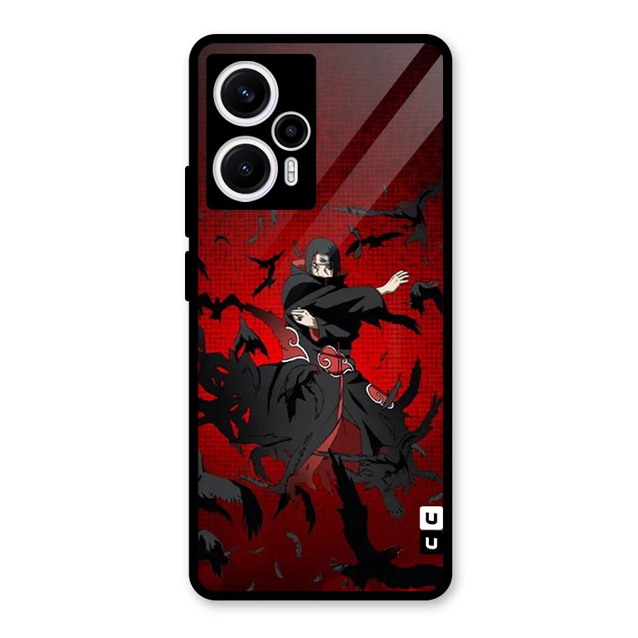 Itachi Stance For War Glass Back Case for Poco F5