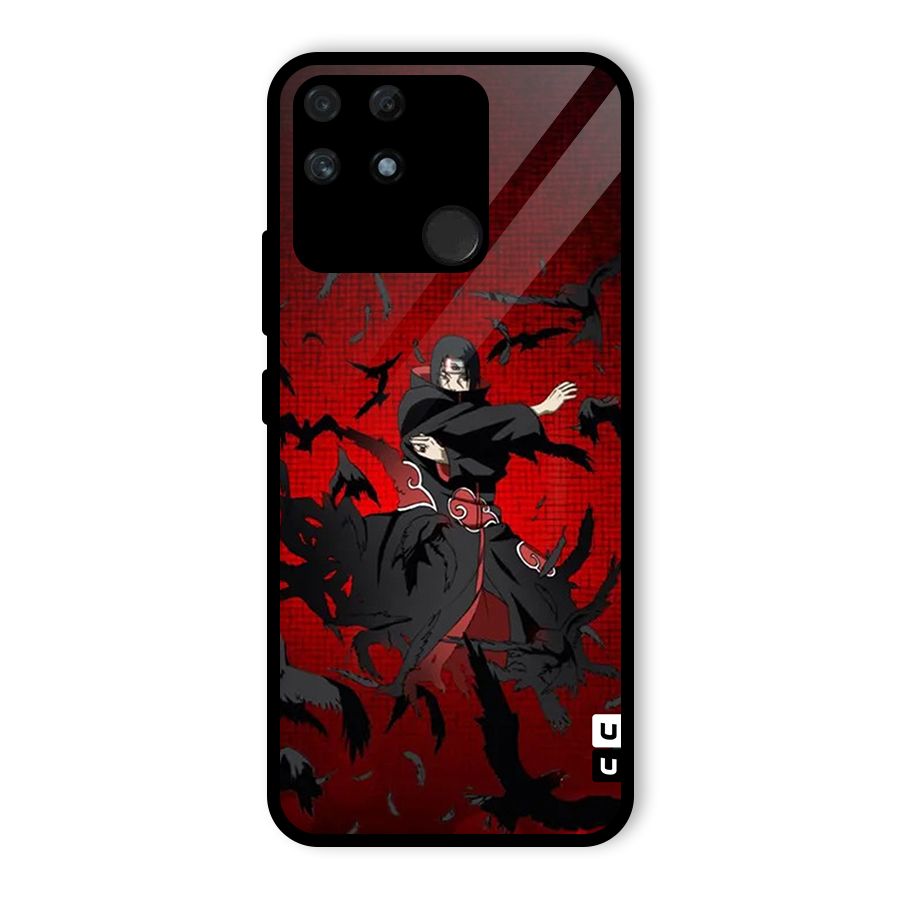 Itachi Stance For War Glass Back Case for Realme Narzo 50A